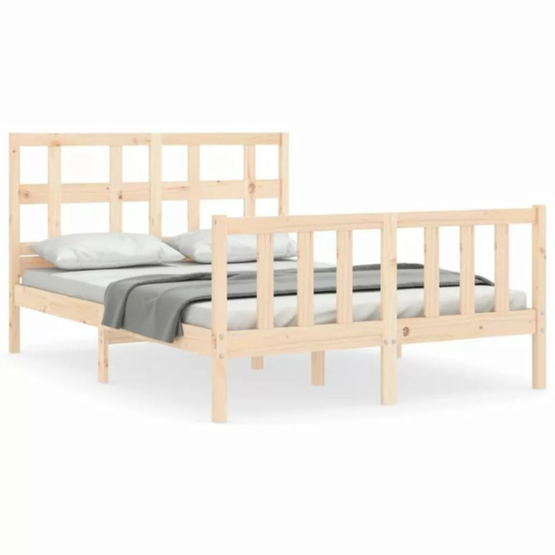 furnicato Bett Massivholzbett mit Kopfteil 140x190 cm günstig online kaufen