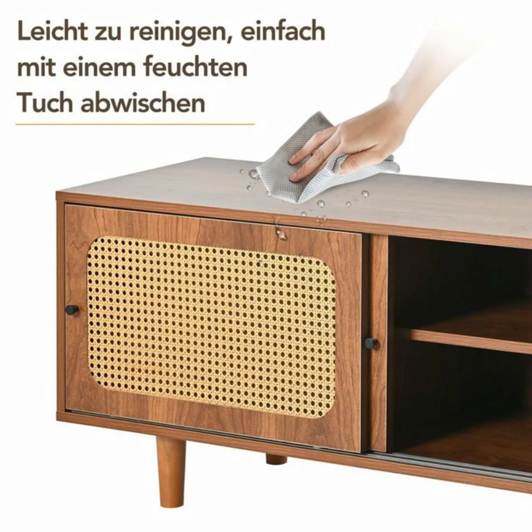 REDOM Schuhschrank (mit 2 Türen mit verstellbare Ablage Walnussfarbe formsc günstig online kaufen