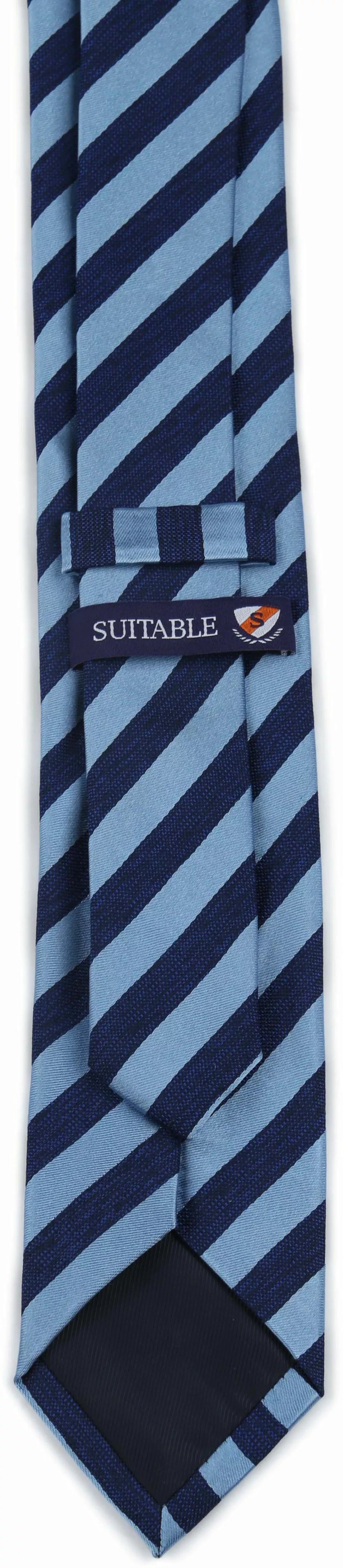 Suitable Krawatte Seide Streif Indigo - günstig online kaufen