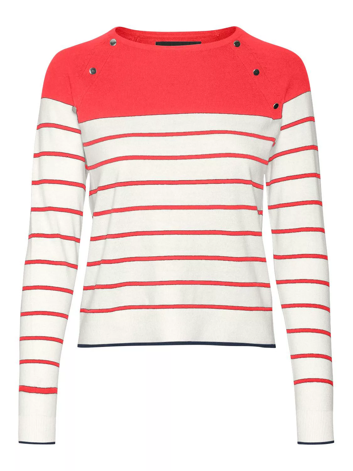 Vero Moda Strickpullover "VMALMA LS O-NECK RAGLAN PULLOVER BOO" günstig online kaufen