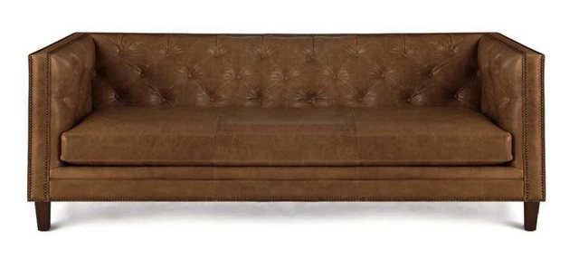 Xlmoebel Sofa Braunes Chesterfield-Sofa für das Wohnzimmer im italienischen günstig online kaufen