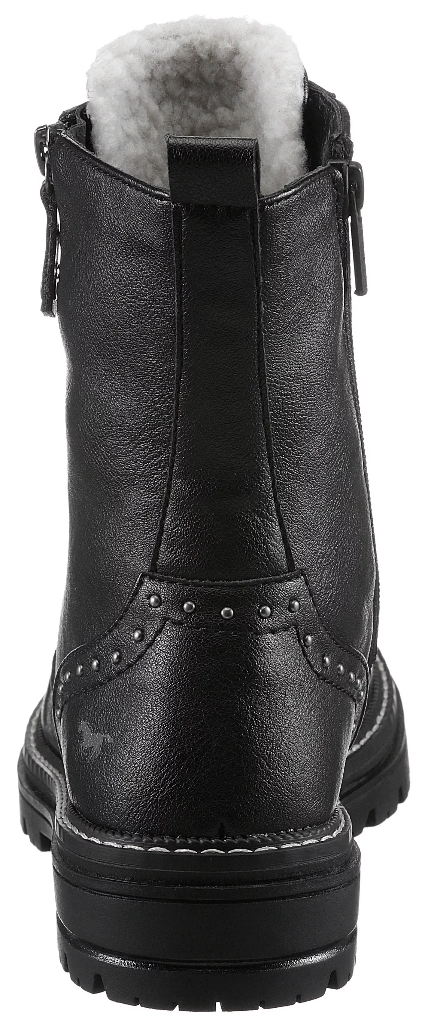 Mustang Schnür Boots Damen schwarz günstig online kaufen