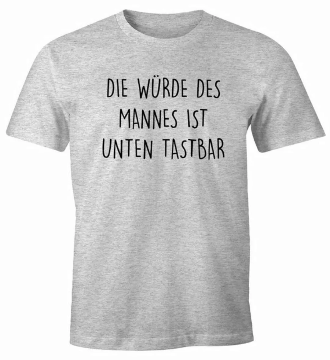 MoonWorks Print-Shirt Lustiges Herren T-Shirt mit Spruch Die Würde des Mann günstig online kaufen