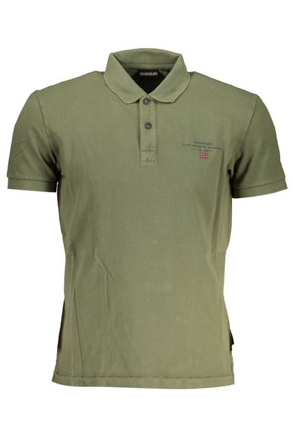 Napapijri Poloshirt Poloshirt Herren Grün - Kurzarm, Knopfleiste & günstig online kaufen