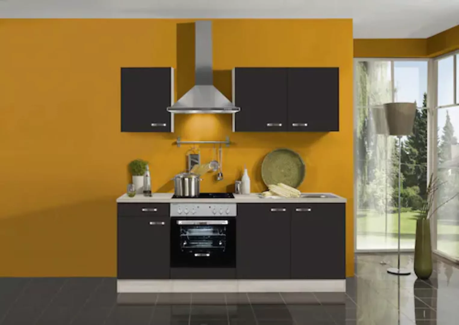 OPTIFIT Küchenzeile "Faro", mit E-Geräten, Breite 210 cm günstig online kaufen