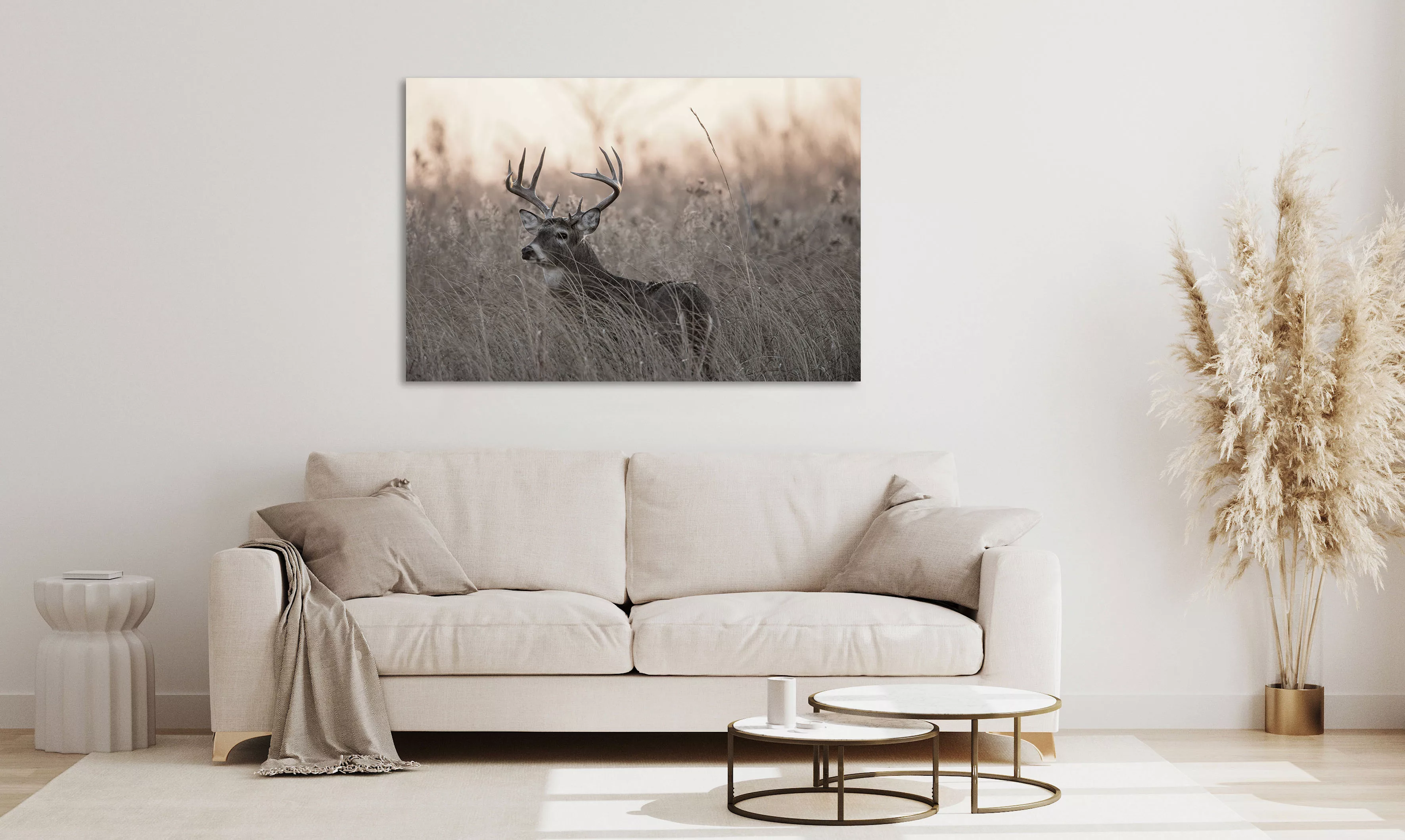 queence Acrylglasbild "Emino", Landschaft-Tiere-Wildtiere-Kunst-Spa-Spa Bil günstig online kaufen