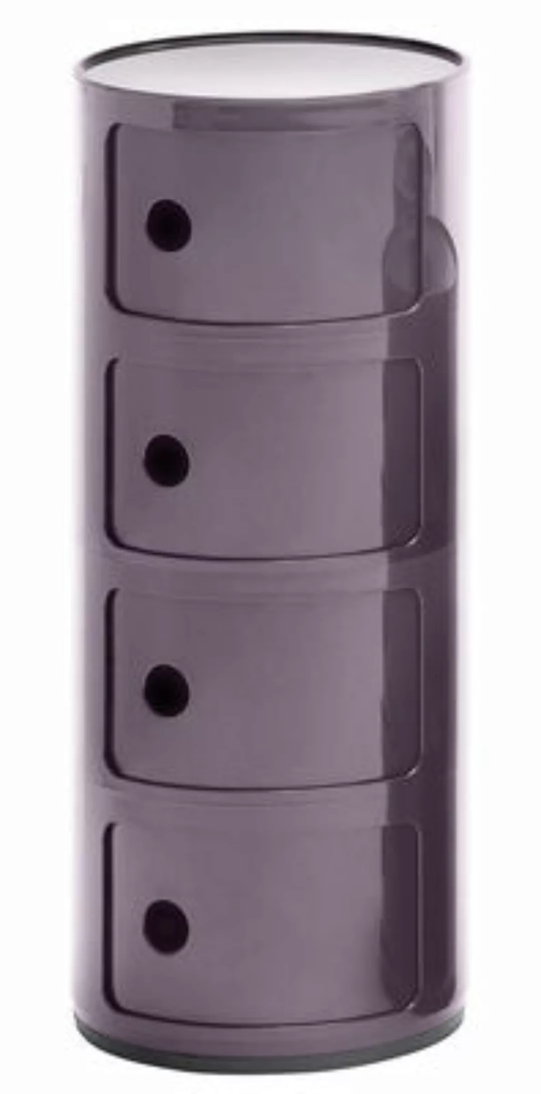 Ablage Componibili plastikmaterial violett / 4 Fächer - H 77 cm - Kartell - günstig online kaufen