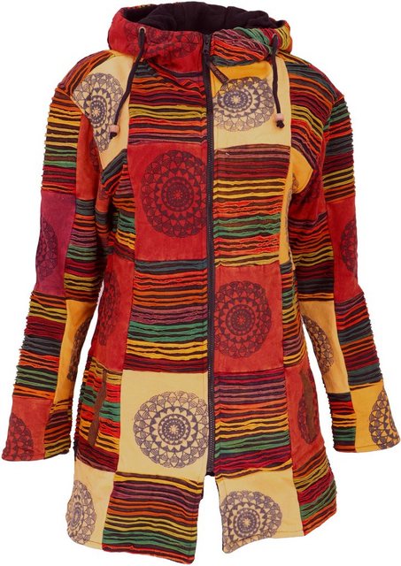 Guru-Shop Langjacke Goa Patchwork Kurzmantel, Boho Hippie Jacke -.. alterna günstig online kaufen