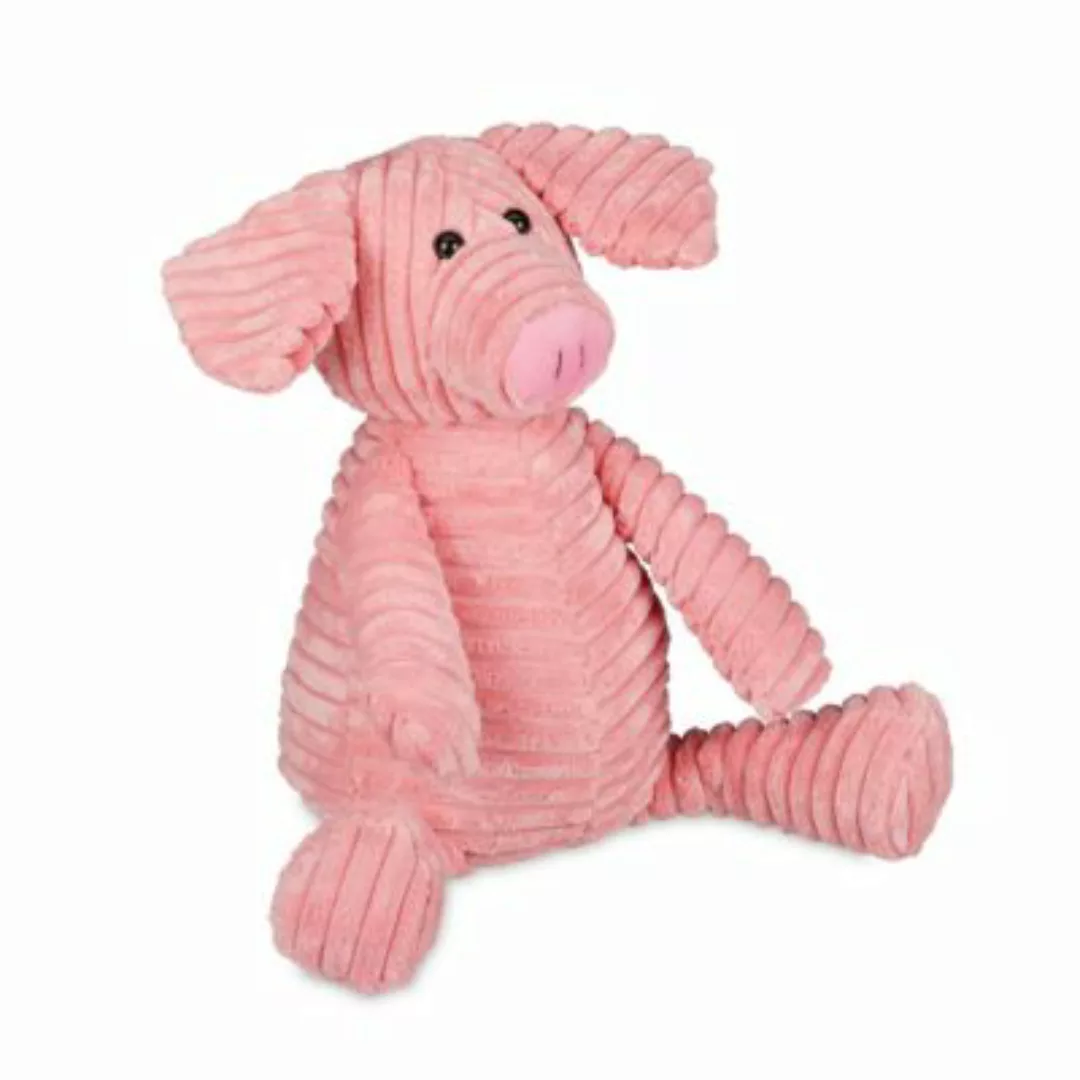 relaxdays Türstopper Schwein sitzend rosa günstig online kaufen