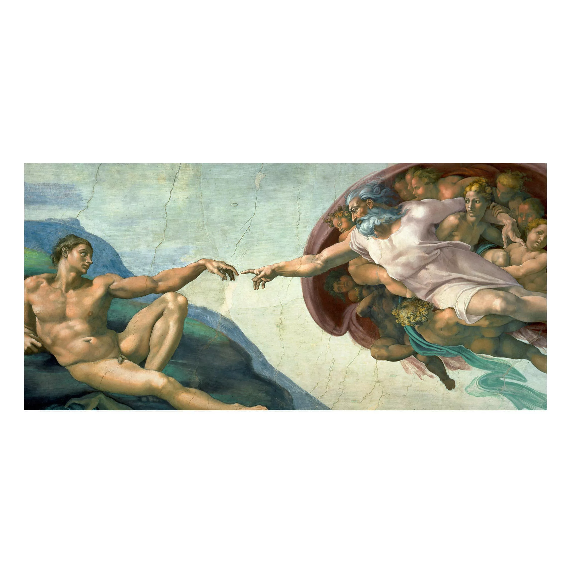 Magnettafel Kunstdruck - Querformat 2:1 Michelangelo - Sixtinischen Kapelle günstig online kaufen