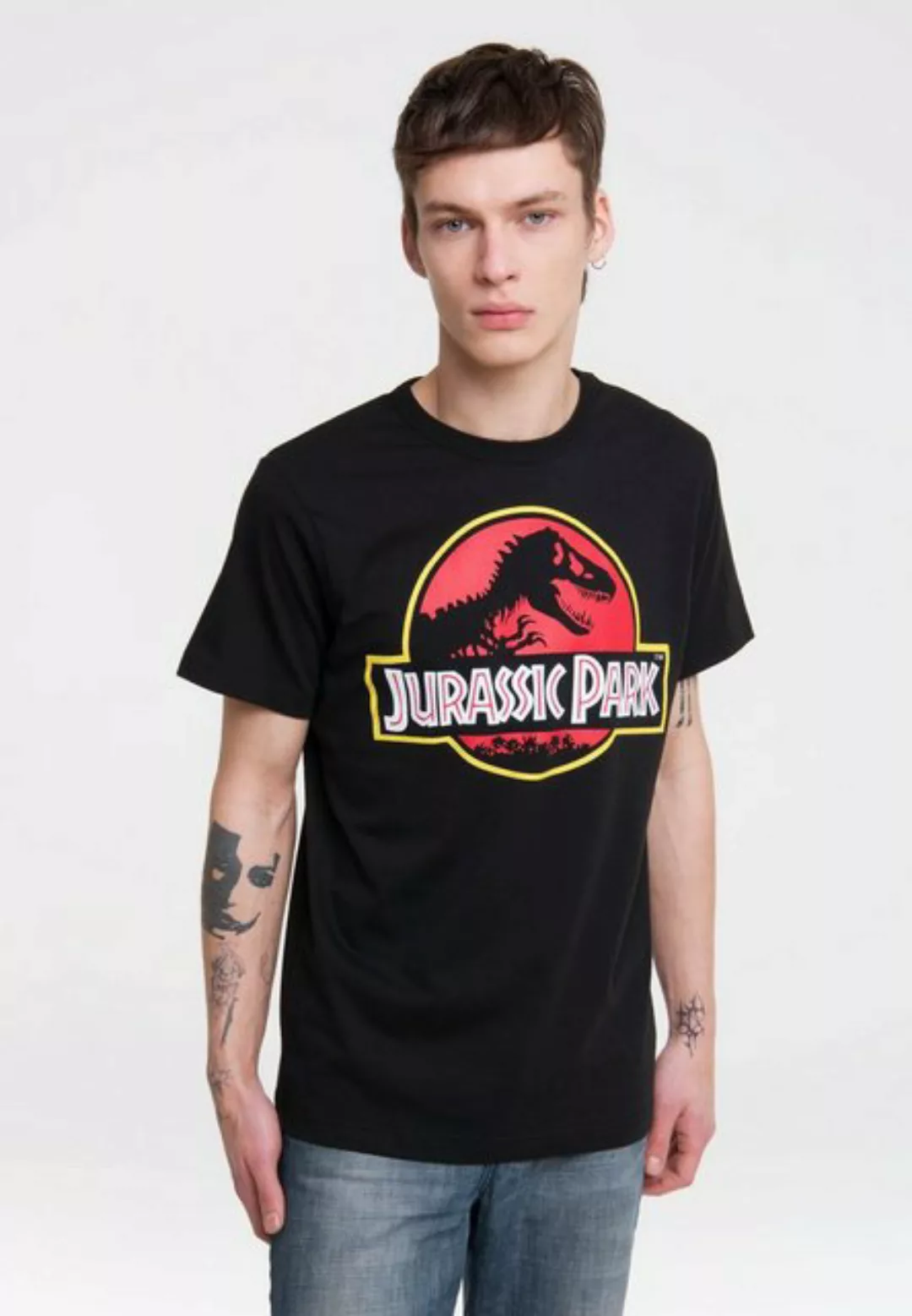 LOGOSHIRT T-Shirt "Jurassic Park Logo", mit coolem Print günstig online kaufen