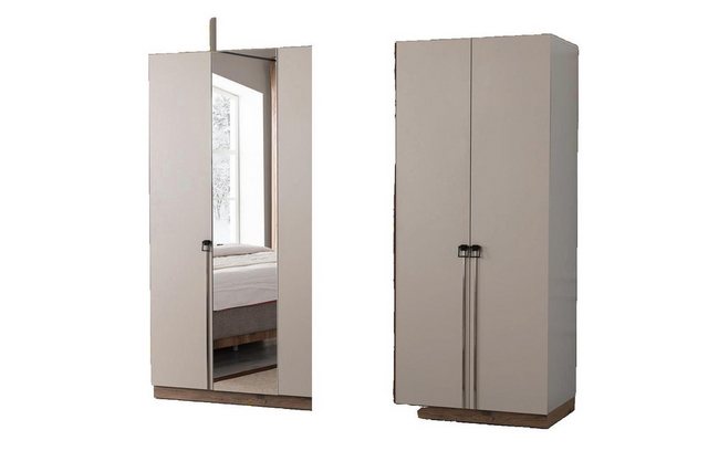 JVmoebel Kleiderschrank Beiger Schlafzimmer Kleiderschrank Designer Schränk günstig online kaufen