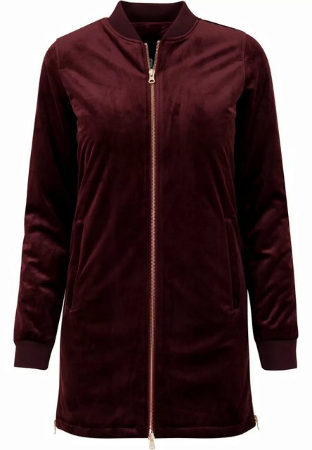 URBAN CLASSICS Allwetterjacke Urban Classics Damen Ladies Long Velvet Jacke günstig online kaufen