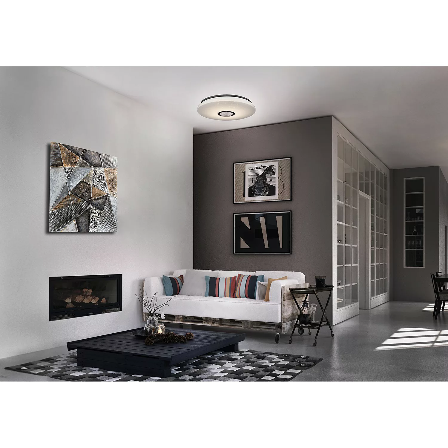 home24 LED-Deckenleuchte Albury I günstig online kaufen
