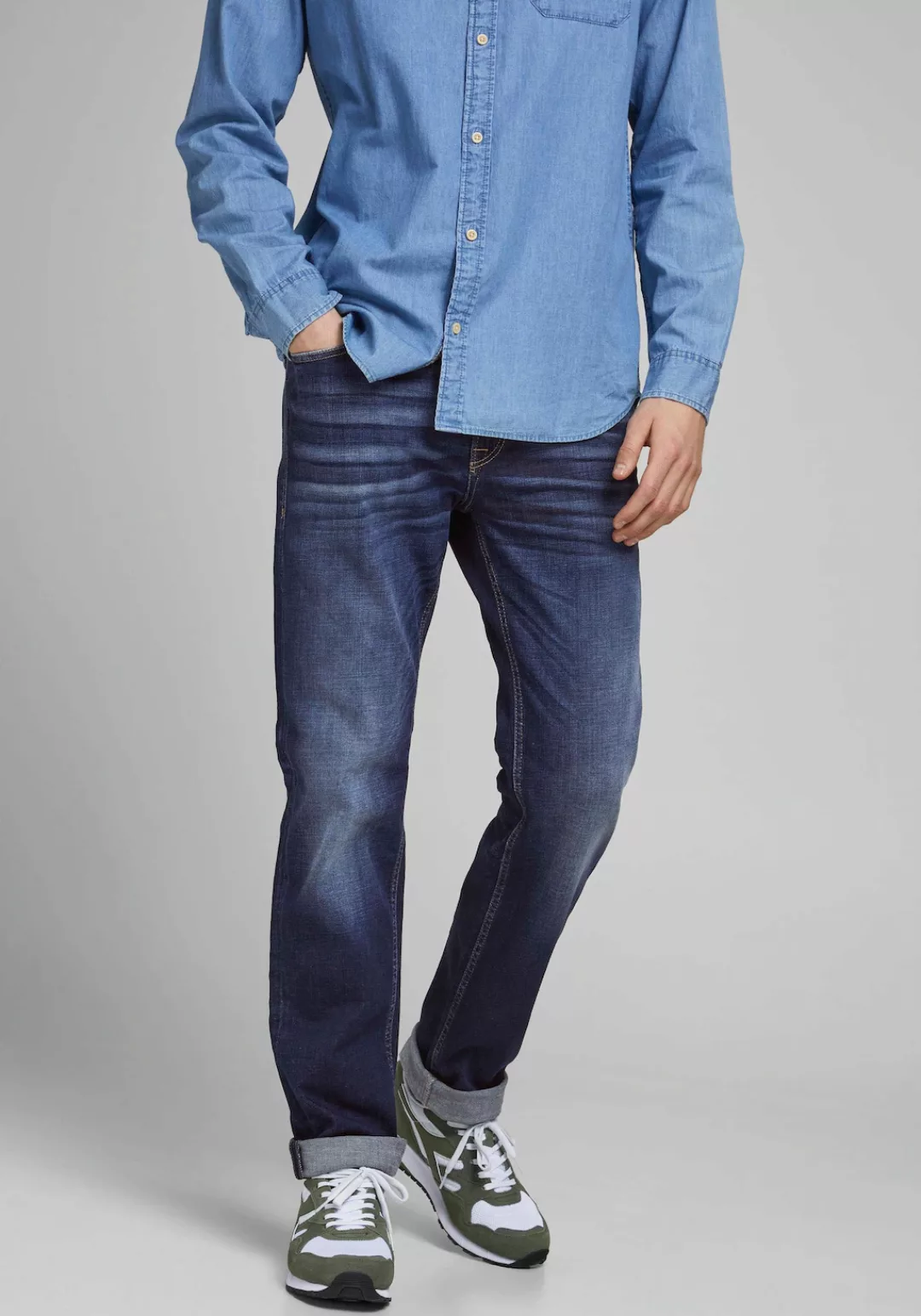 Jack & Jones Herren Jeans JJICLARK JJORIGINAL JOS 278 - Regular Fit - Blau günstig online kaufen