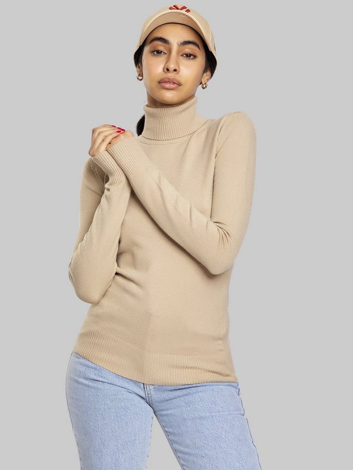 Freshlions Stricktop Strick Top 'INA' Beige SM Drapiert/gerafft, Taillentun günstig online kaufen