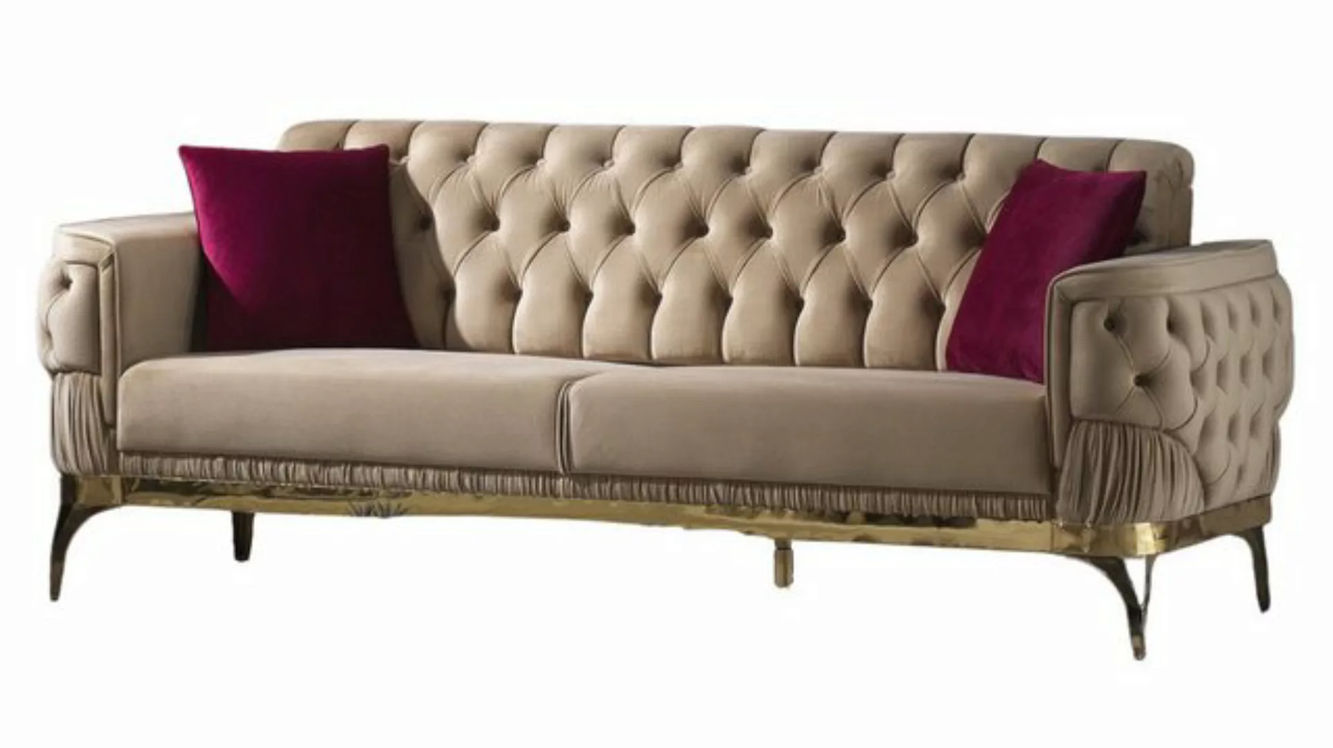 Villa Möbel Sofa Kappa, 1 Stk. 3-Sitzer, Hand Made Quality, pflegeleichter günstig online kaufen