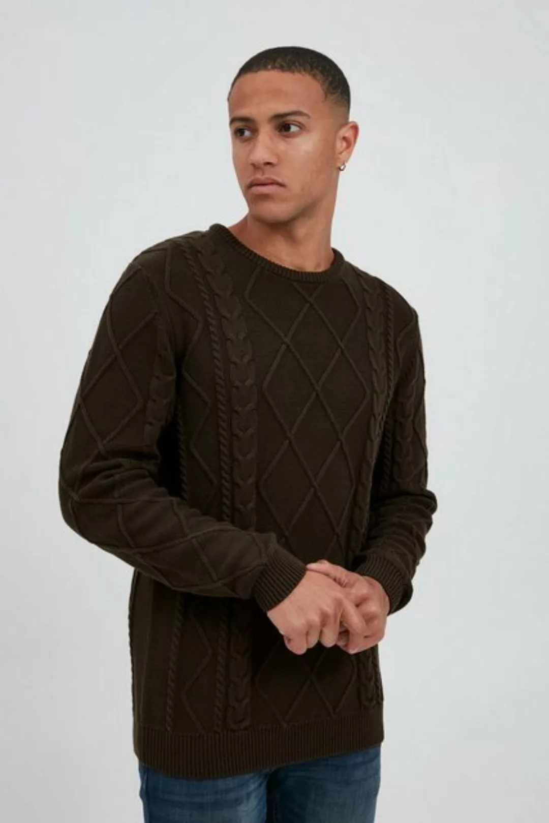 !Solid Strickpullover SDTerence 21105730 Toller Strickpullover mit Zopf-Mus günstig online kaufen