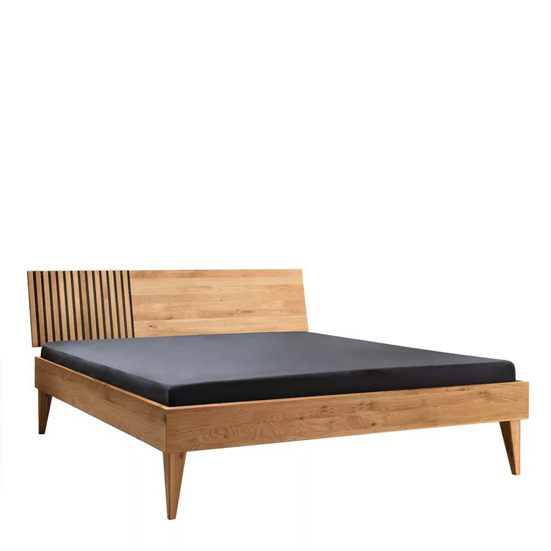 Schlafzimmer Möbel Set aus Wildeiche Massivholz modernem Design (vierteilig günstig online kaufen