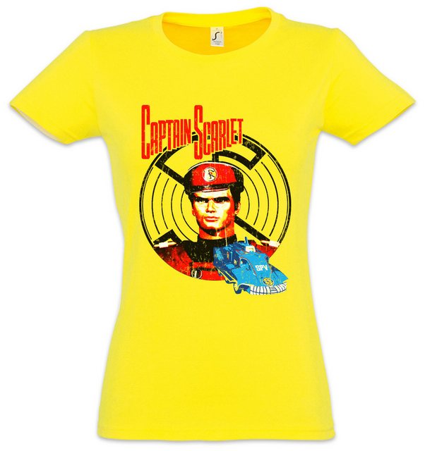 Urban Backwoods Print-Shirt Captain Scarlet Damen T-Shirt Mysterons Scarlet günstig online kaufen