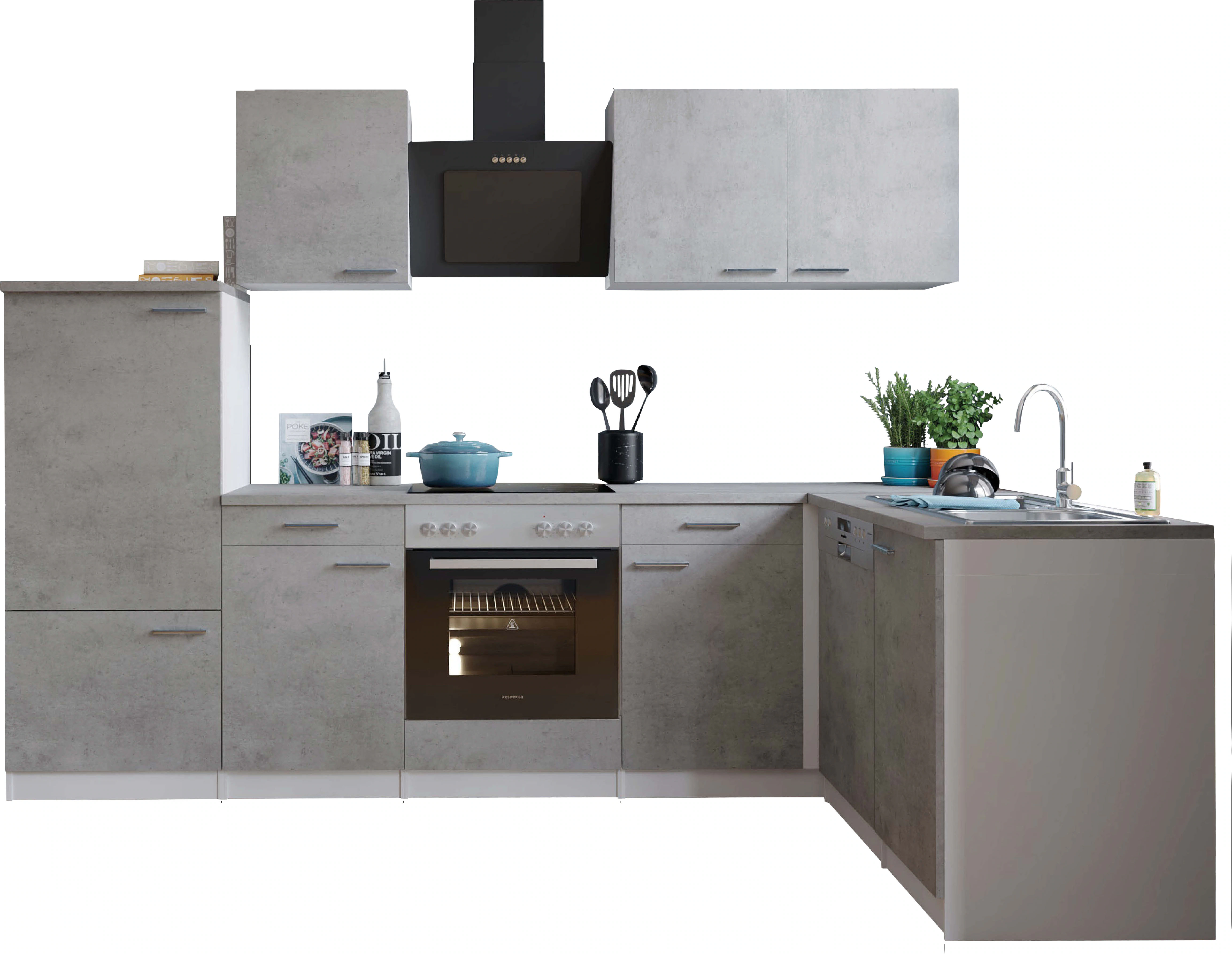 RESPEKTA Winkelküche "Malia", Breite 280 cm, 85 cm Arbeitshöhe günstig online kaufen
