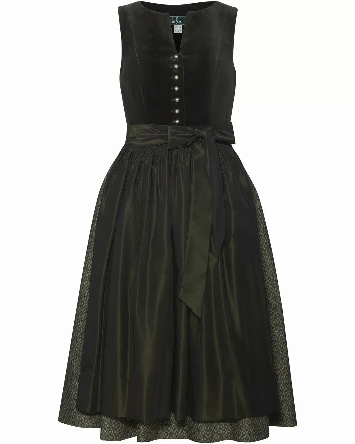 Luis Steindl Dirndl Langes Samt-Dirndl mit günstig online kaufen