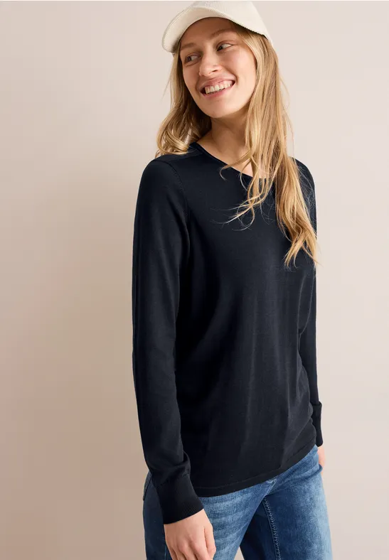 Cecil Strickpullover im soften Baumwoll-Mix günstig online kaufen