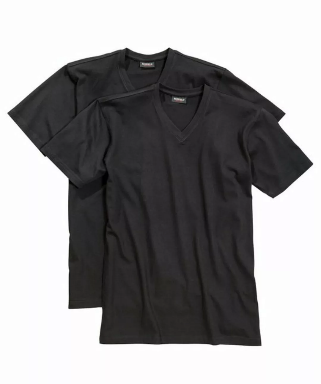 redfield V-Shirt T-Shirt Doppelpack mit V-Neck von Redfield in schwarz günstig online kaufen