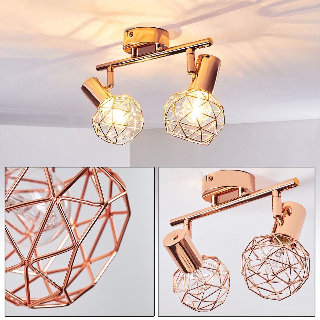 hofstein Deckenleuchte »Torano« Deckenlampe aus Metall günstig online kaufen