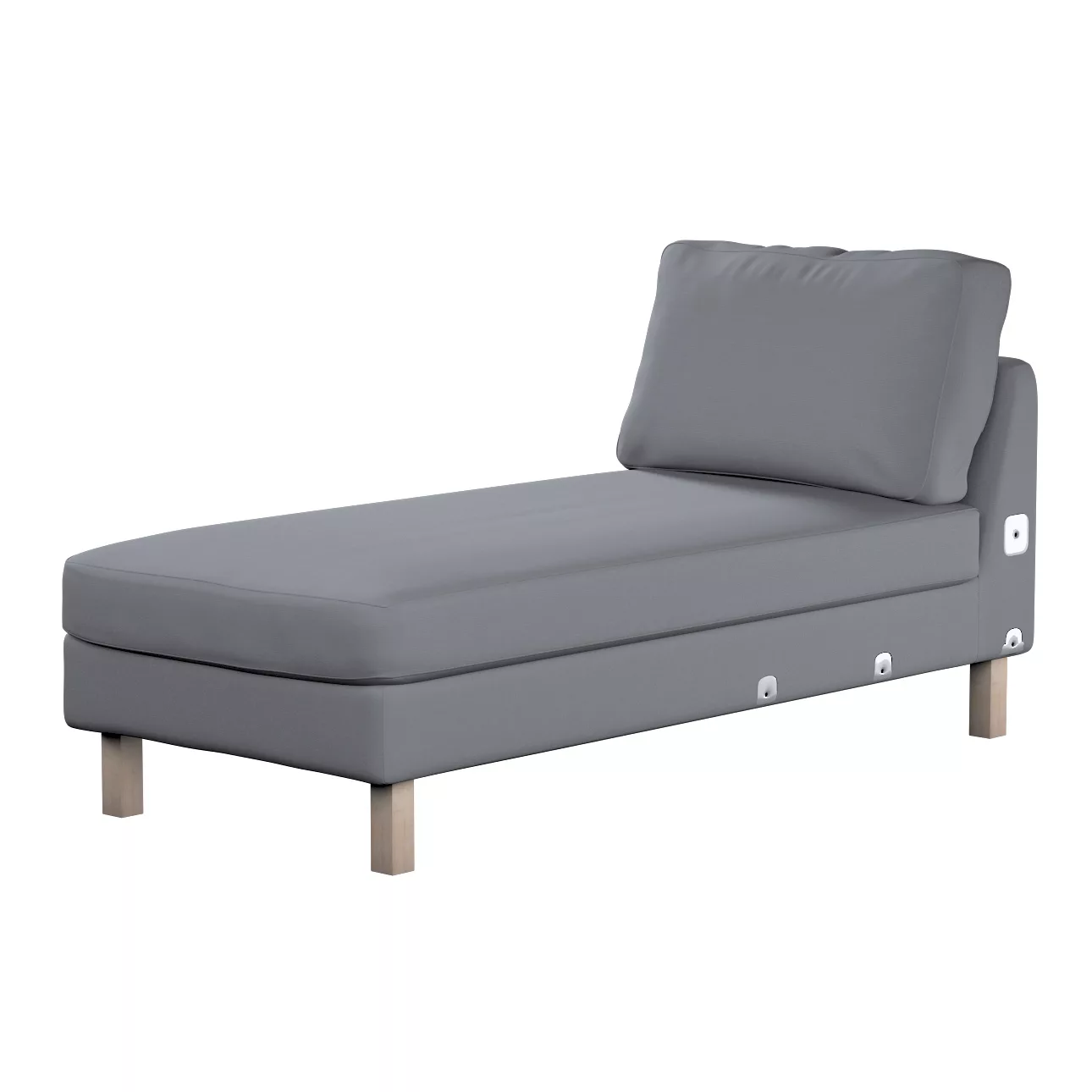 Bezug für Karlstad Recamiere Zustellsofa, kurz, silbergrau, Bezug für Karls günstig online kaufen