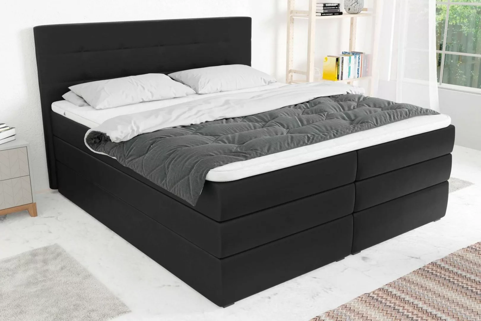 99rooms Boxspringbett Dante (Schlafzimmerbett, Bett), 140/160/180 x 200 cm, günstig online kaufen