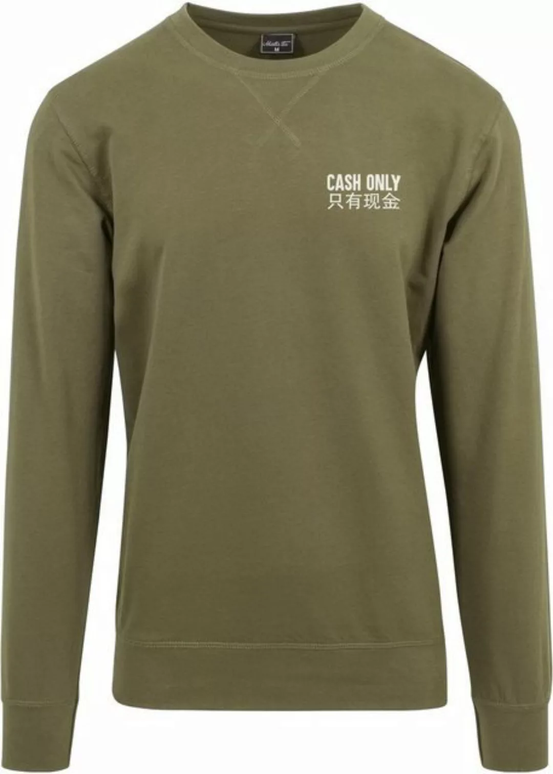 MisterTee Kapuzenpullover Herren Cash Only Crewneck (1-tlg) günstig online kaufen