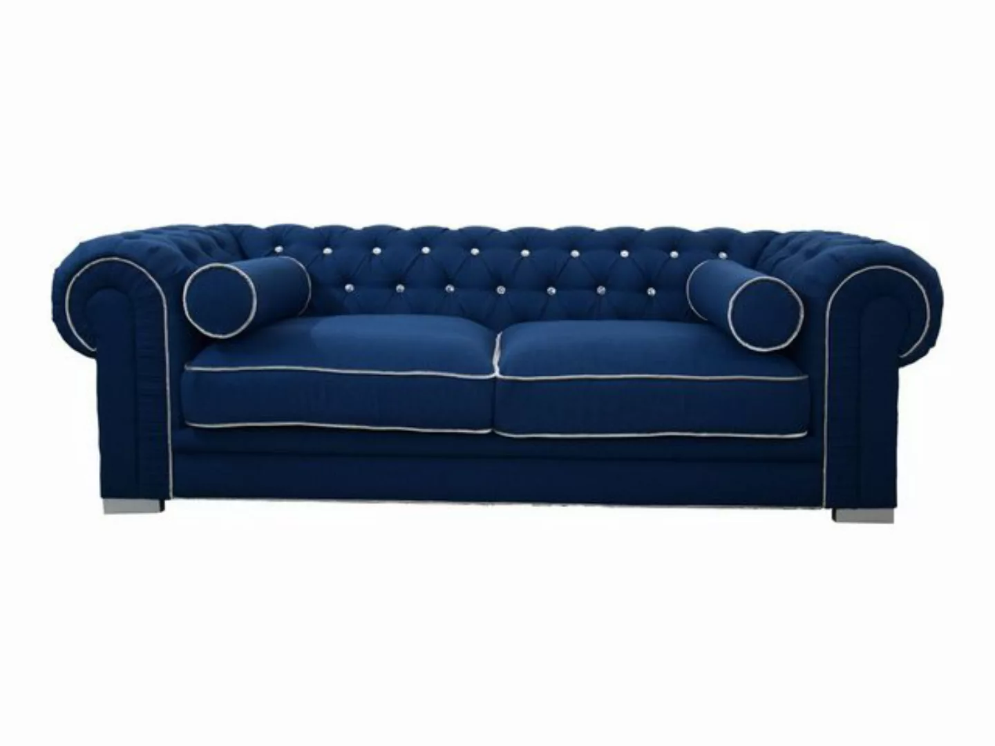 Xlmoebel Sofa Chesterfield Sofa mit 3 Sitzplätzen: Designer-Polstercouch, H günstig online kaufen