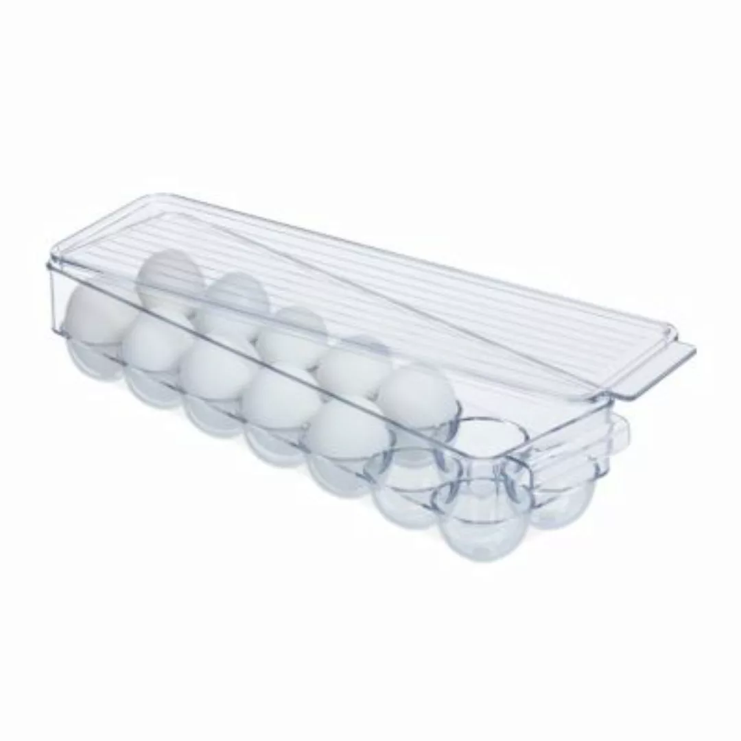 relaxdays Kühlschrank Eierbox 14 Eier transparent günstig online kaufen