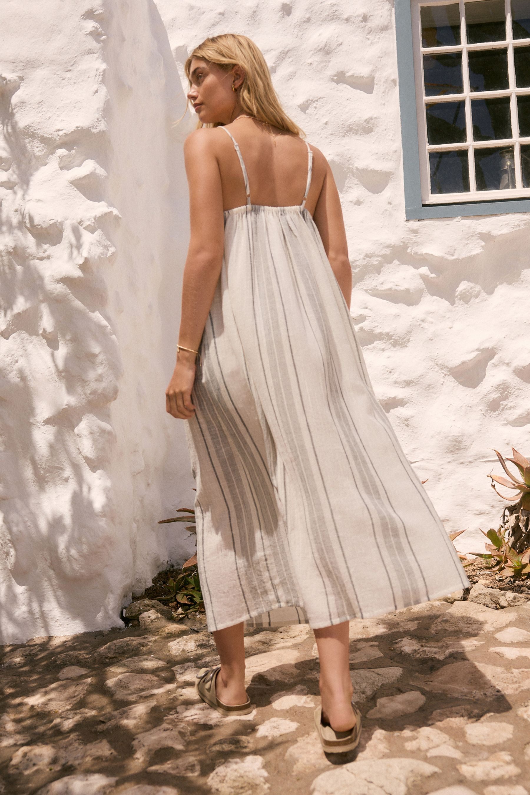 Next Strandkleid Weites Maxikleid aus 100 % günstig online kaufen