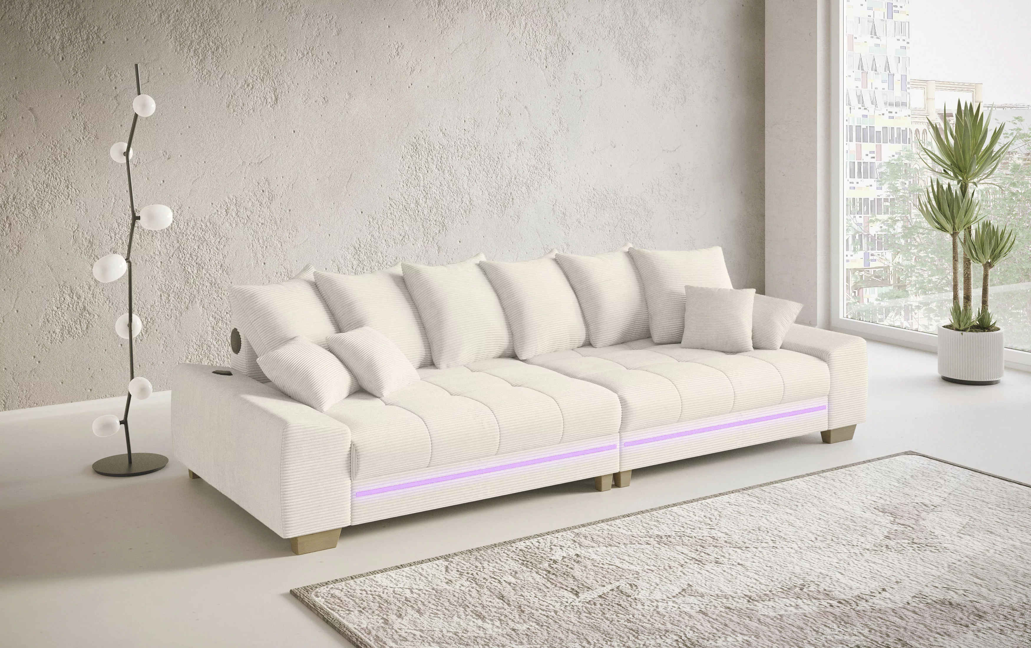 Mr. Couch Big-Sofa "Nikita II", RGB-LED, Bluetooth-Soundsystem, wahlweise m günstig online kaufen