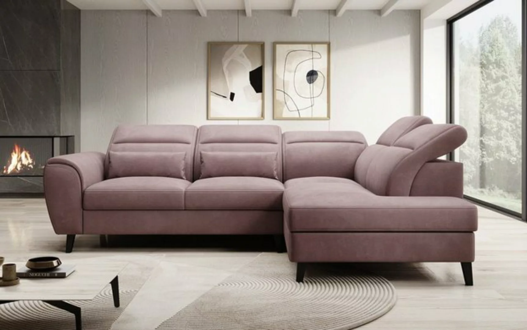 Luxusbetten24 Sofa Designer Sofa Nobile, mit verstellbarer Rückenlehne günstig online kaufen