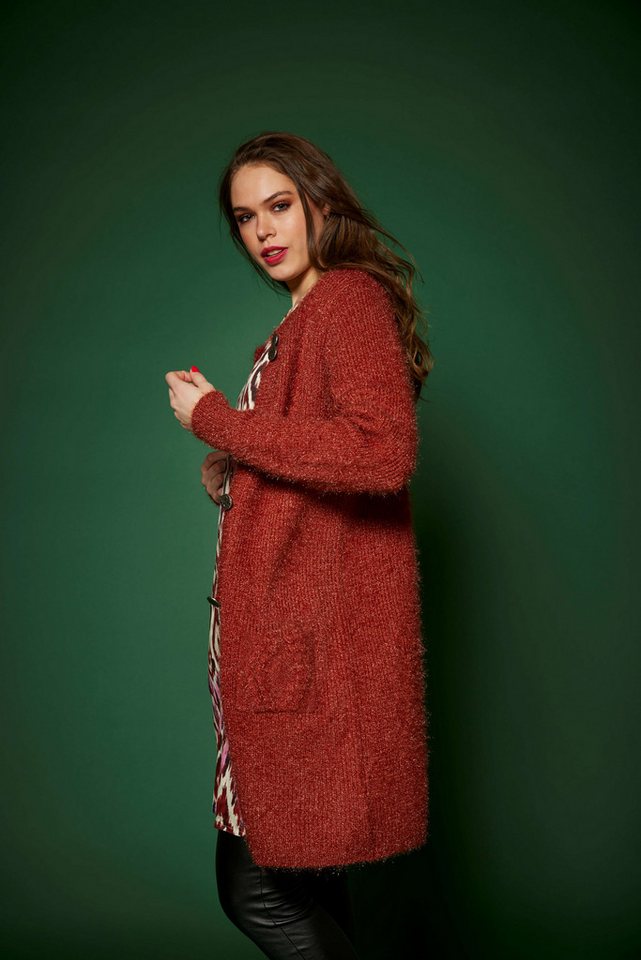 ZE-ZE Nordic Strickjacke Strickjacke Rachel brick red günstig online kaufen