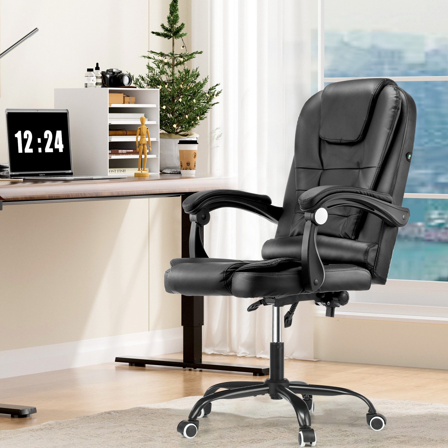 WILGOON Bürostuhl Ergonomischer Bürostuhl Massage Chefsessel günstig online kaufen