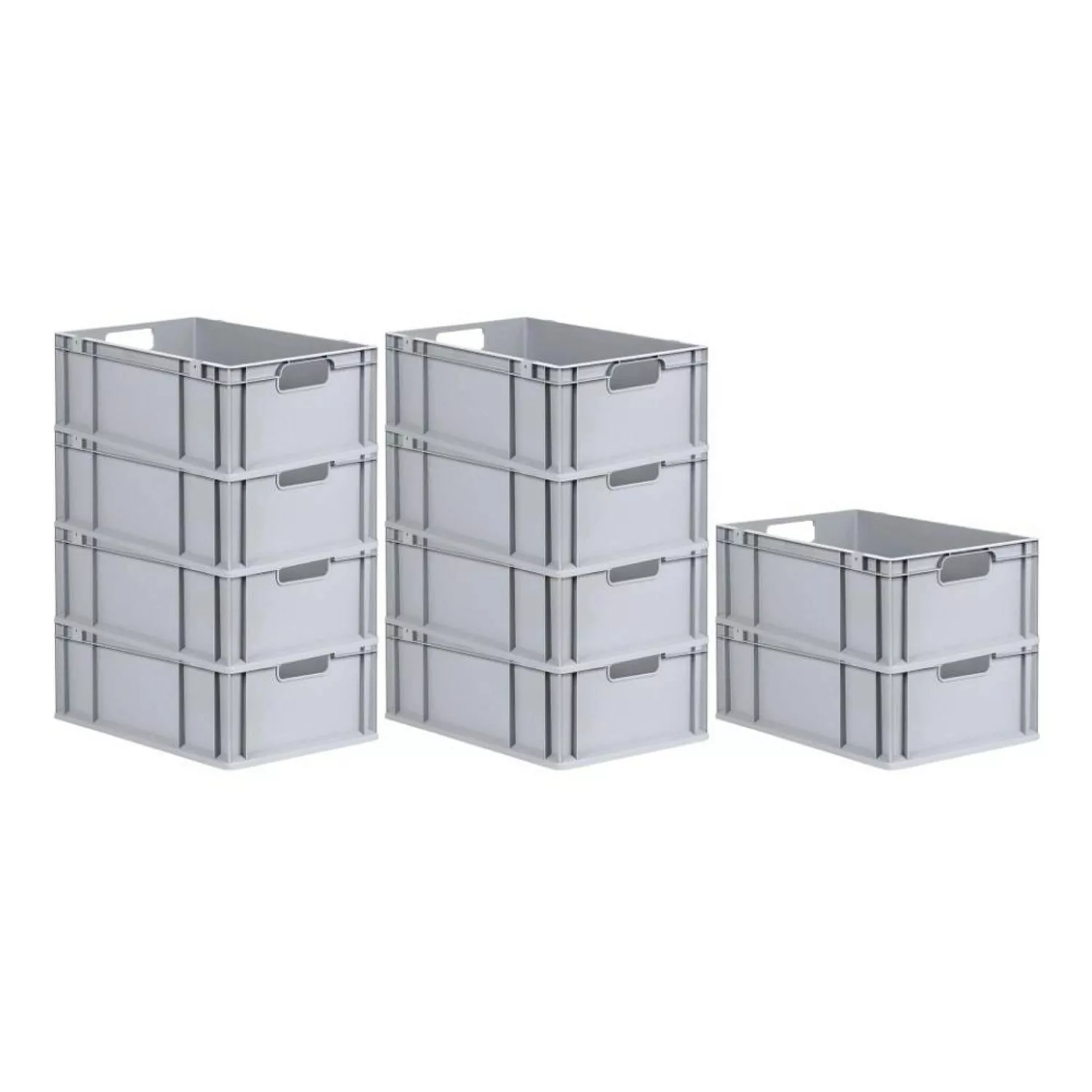 PROREGAL Spar Set 10x Eurobox Nextgen Economy Griffe Offen HxBxT 22 x 40 x günstig online kaufen