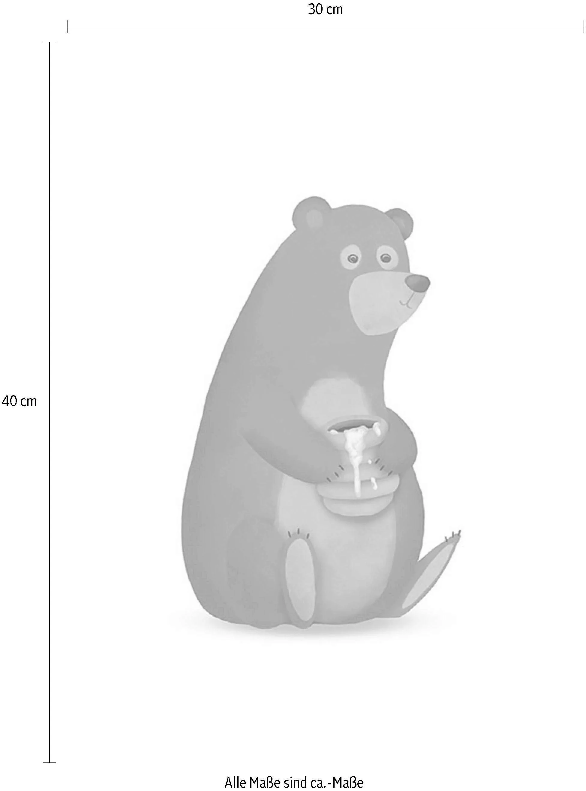 Komar Poster "Cute Animal Bear", Tiere, (1 St.), Kinderzimmer, Schlafzimmer günstig online kaufen