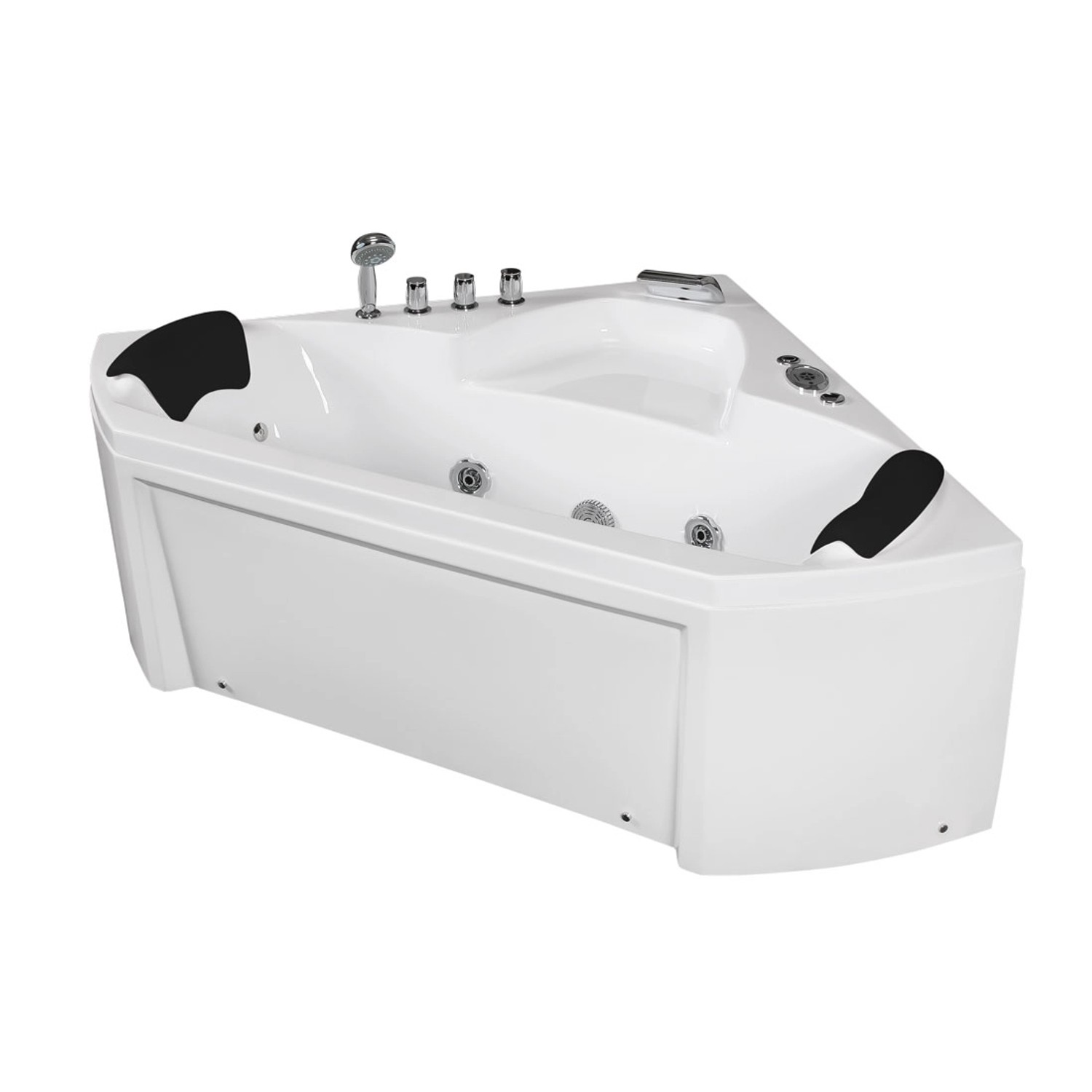 AcquaVapore Whirlpool Pool Badewanne Eckwanne Wanne W02R 135x135cm mit Radi günstig online kaufen