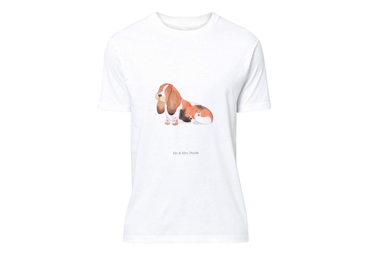 Mr. & Mrs. Panda T-Shirt Hund Basset Hound - Weiß - Geschenk, Shirt, Hundeb günstig online kaufen