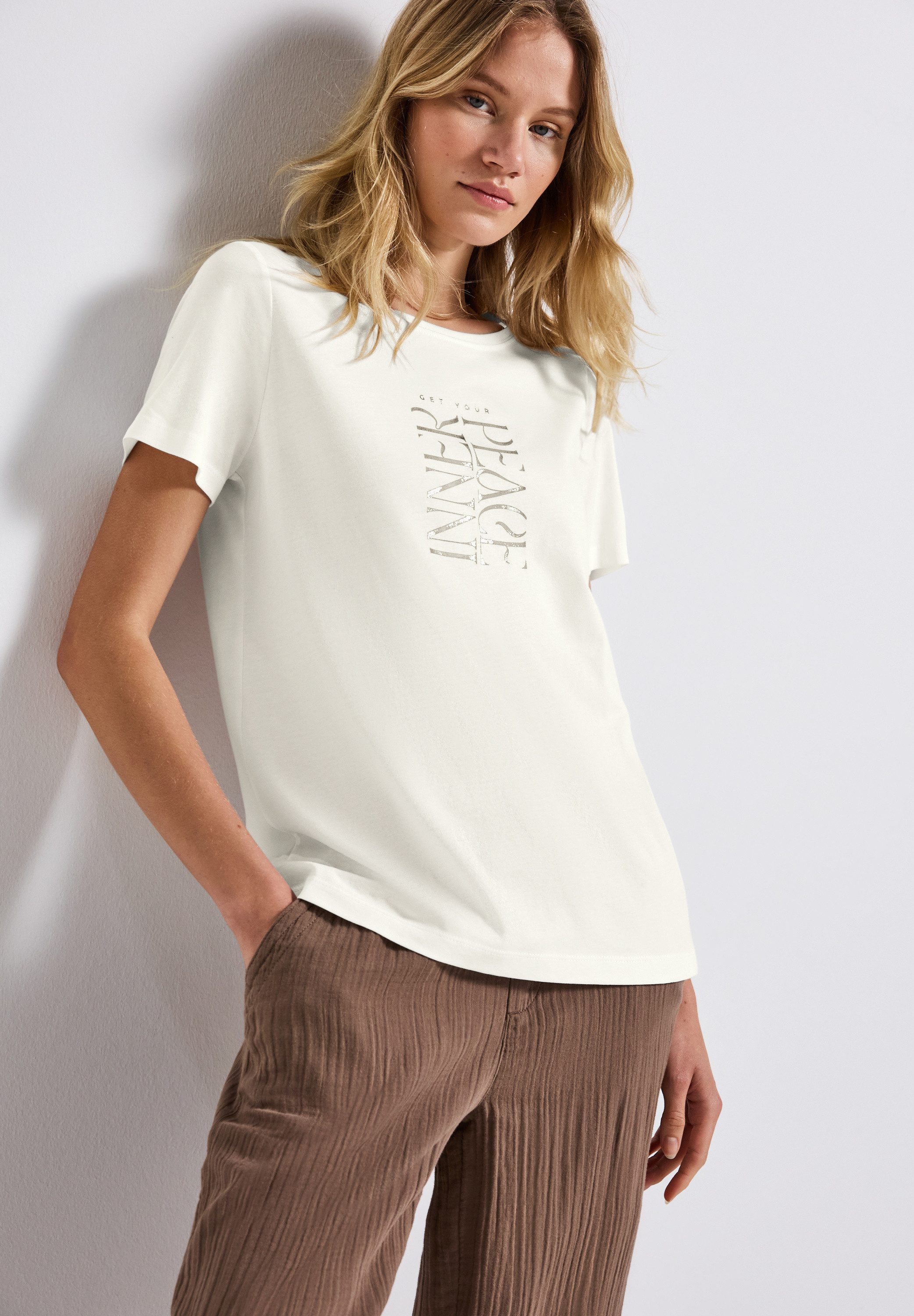 STREET ONE T-Shirt, im soften Baumwoll-Mix günstig online kaufen