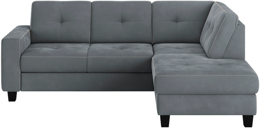 Places of Style Ecksofa »Varese«, Kreuznaht in beige günstig online kaufen