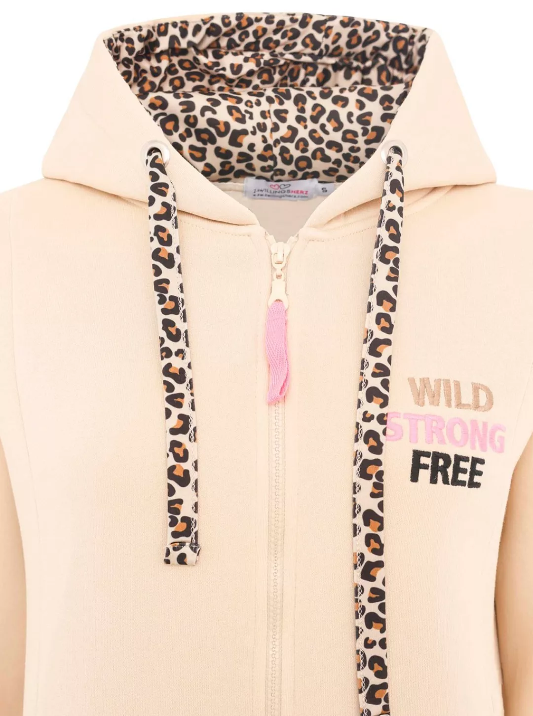 Zwillingsherz Jerseymantel ""Wild and Free"", mit auffäligem Front und Back günstig online kaufen