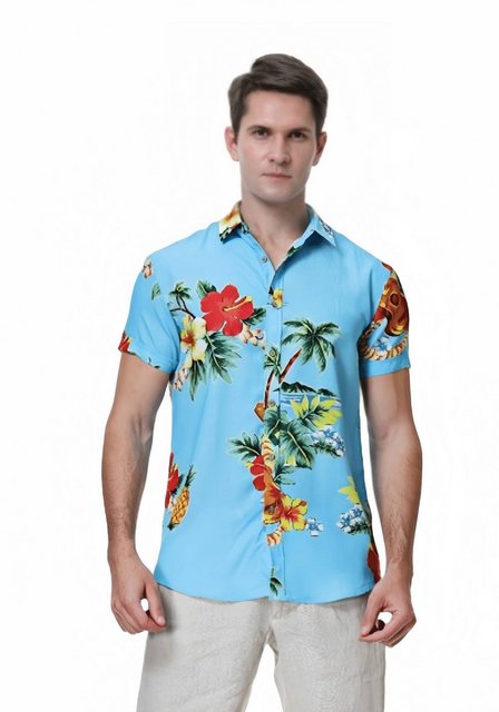 YRIIOMO Hawaiihemd Bedruckte Hemden für Herren, lässige kurze Ärmel, Sommer günstig online kaufen