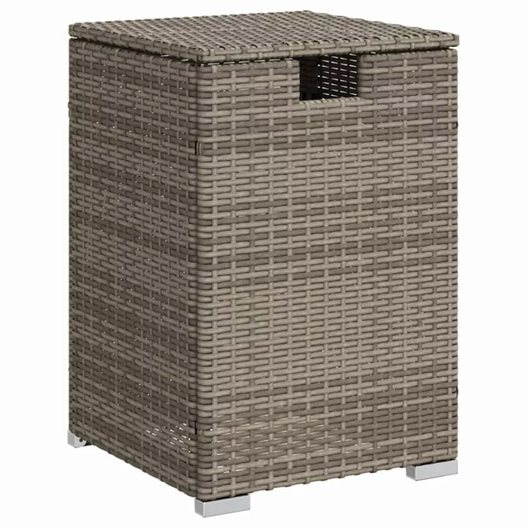 vidaXL Gartentisch Propan-Tank-Verstecktisch Grau 40x40x60 cm günstig online kaufen