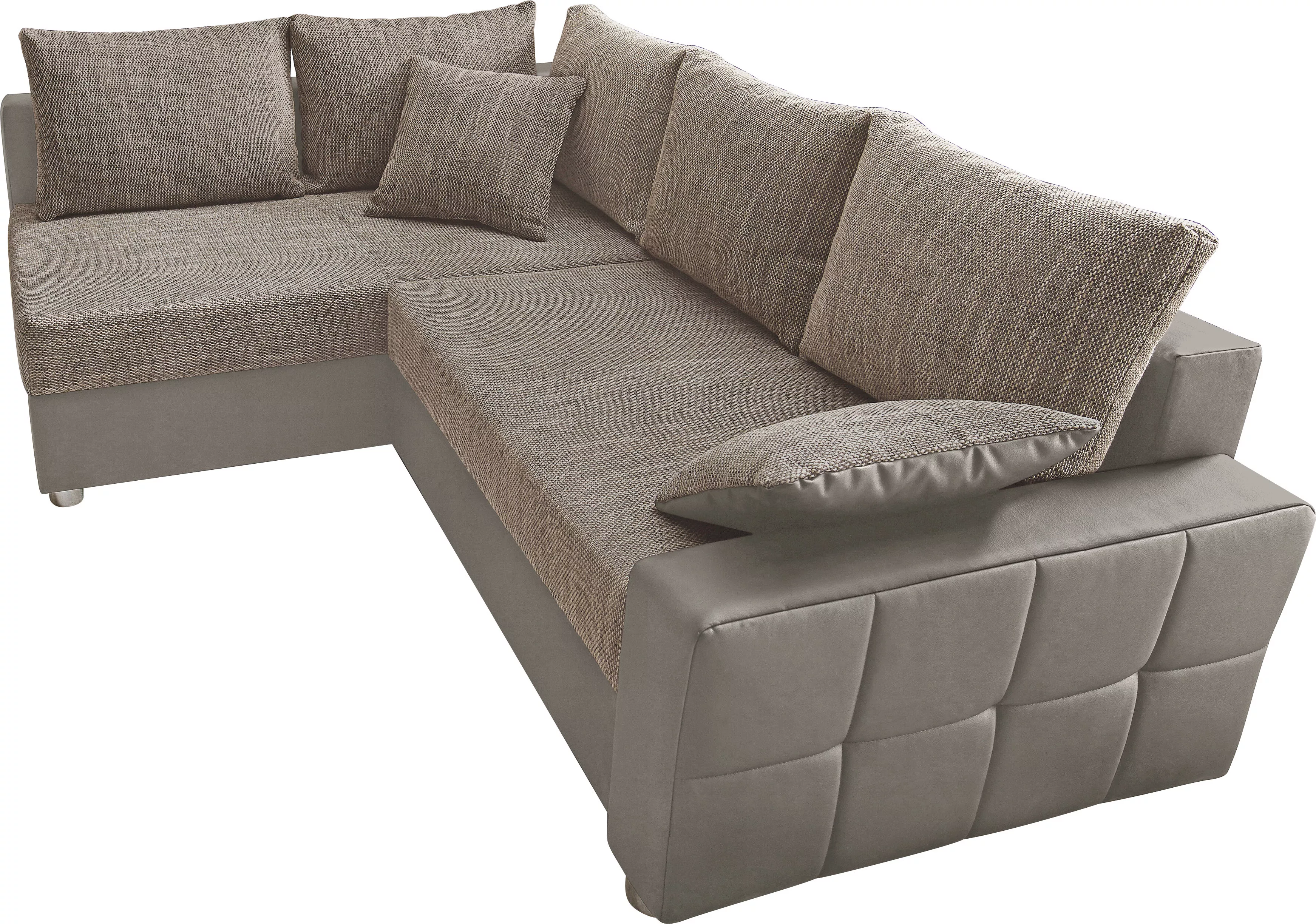 COLLECTION AB Ecksofa Parma, mit Bettfunktion, inkl. Zier- und Rückenkissen günstig online kaufen