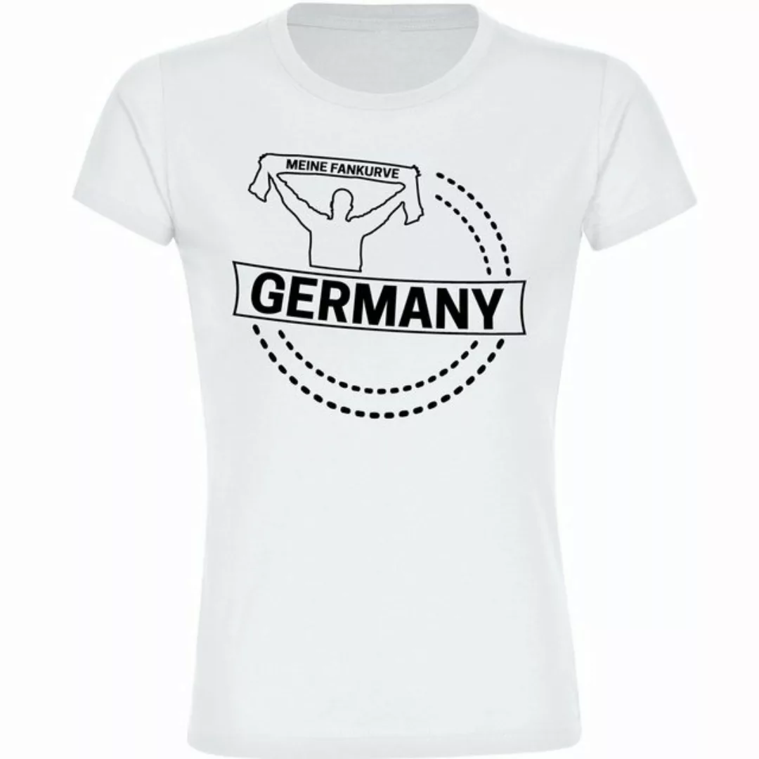 multifanshop T-Shirt Damen Germany - Meine Fankurve - Frauen günstig online kaufen